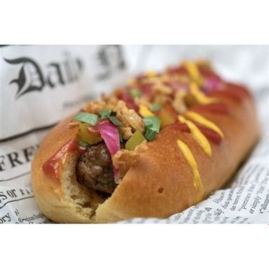 Hot dog vegan chez Paradise foodtruck à Strasbourg