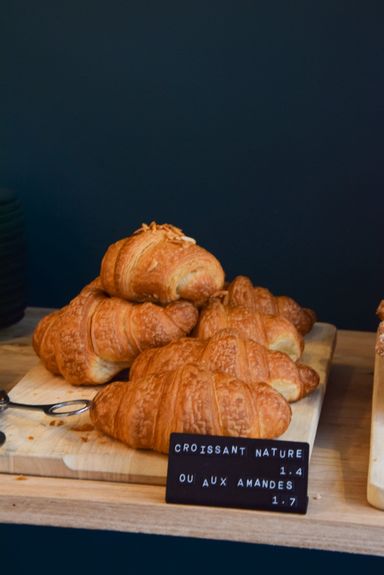 Croissants vegan  chez Origin Coffee shop végétal à Strasbourg